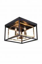 Vinci Lighting Inc. FM1077-4AB/BK - Flush Mounts Aged Brass / Black