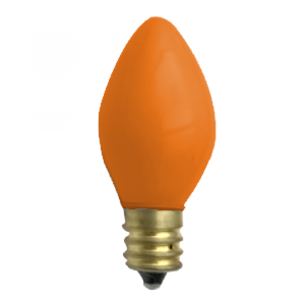 MINIATURE LAMP C-7 130V 0.058A 7W E12 CERAMIC ORANGE 10 PACK