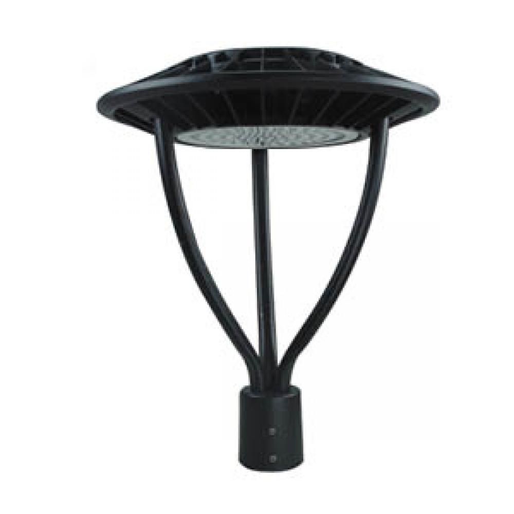 Round LED Post top 63W 6750LM 120-277V 5000K BLACK