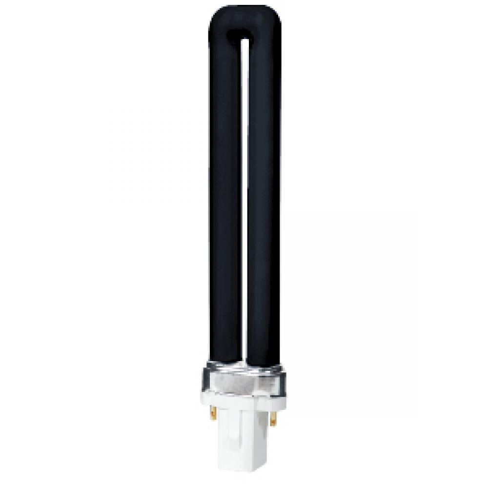 CFL PLUG-IN TWIN TUBE 2-PIN G23 9W BLACK LIGHT BLUE STD