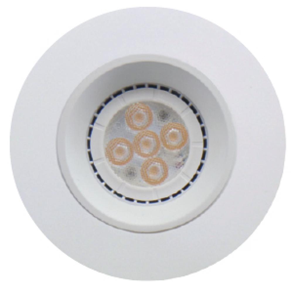 TRADITIONAL RECESSED FIXTURES TRIMS 3IN ROUND WHITE