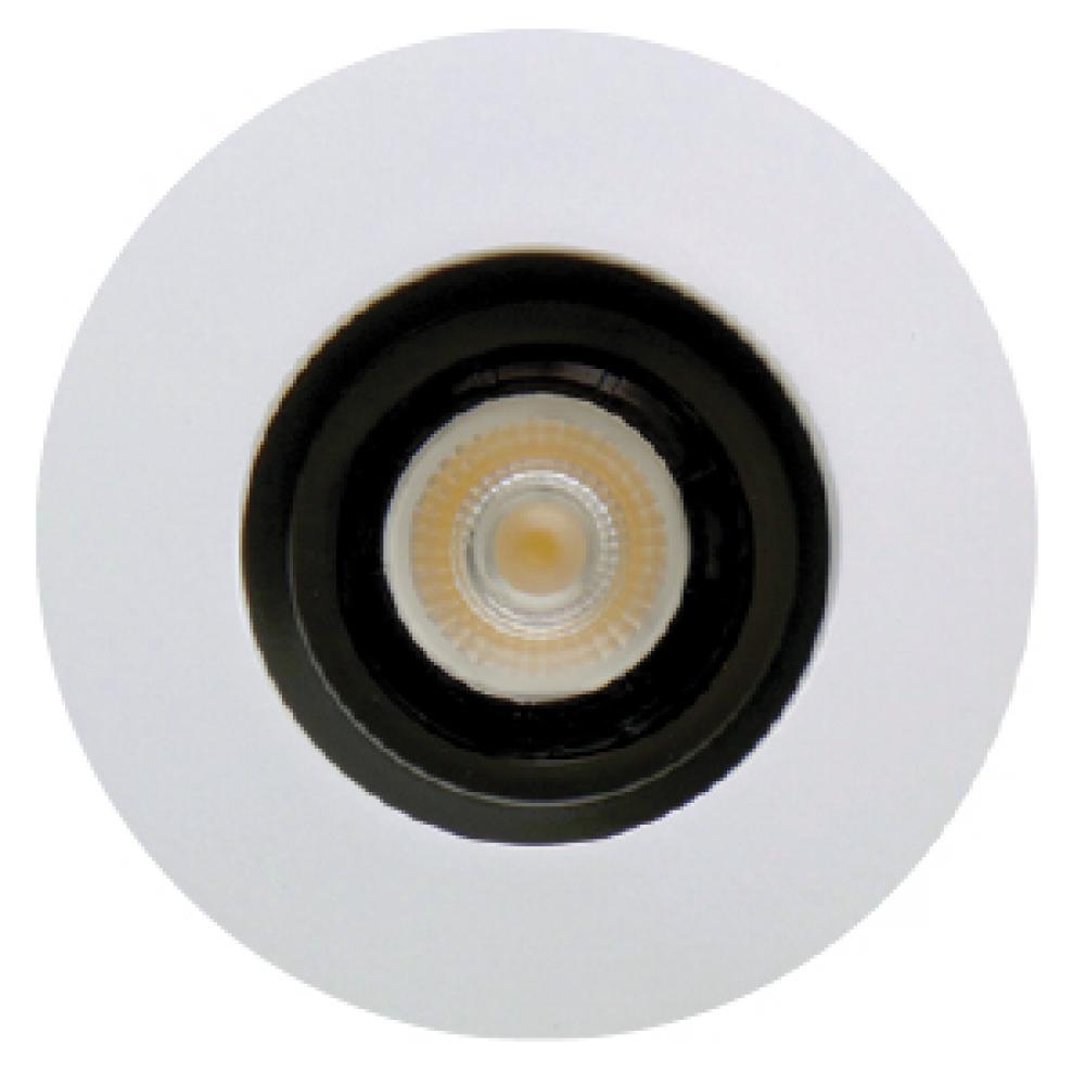 TRADITIONAL RECESSED FIXTURES TRIMS 4IN ROUND WHITE-BLACK