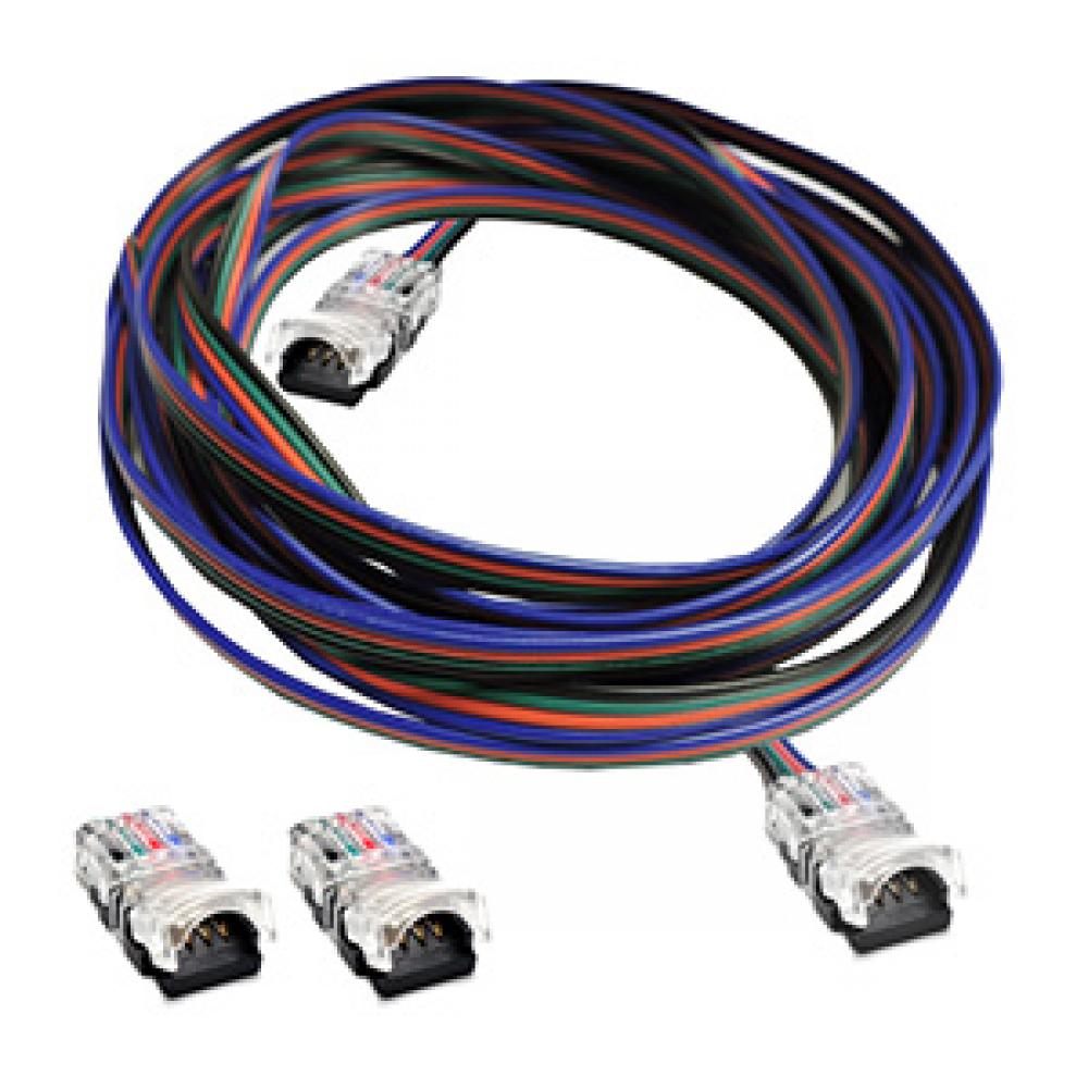 LED Tape Connectors Tape to Wire (RGB) 10pc/pack