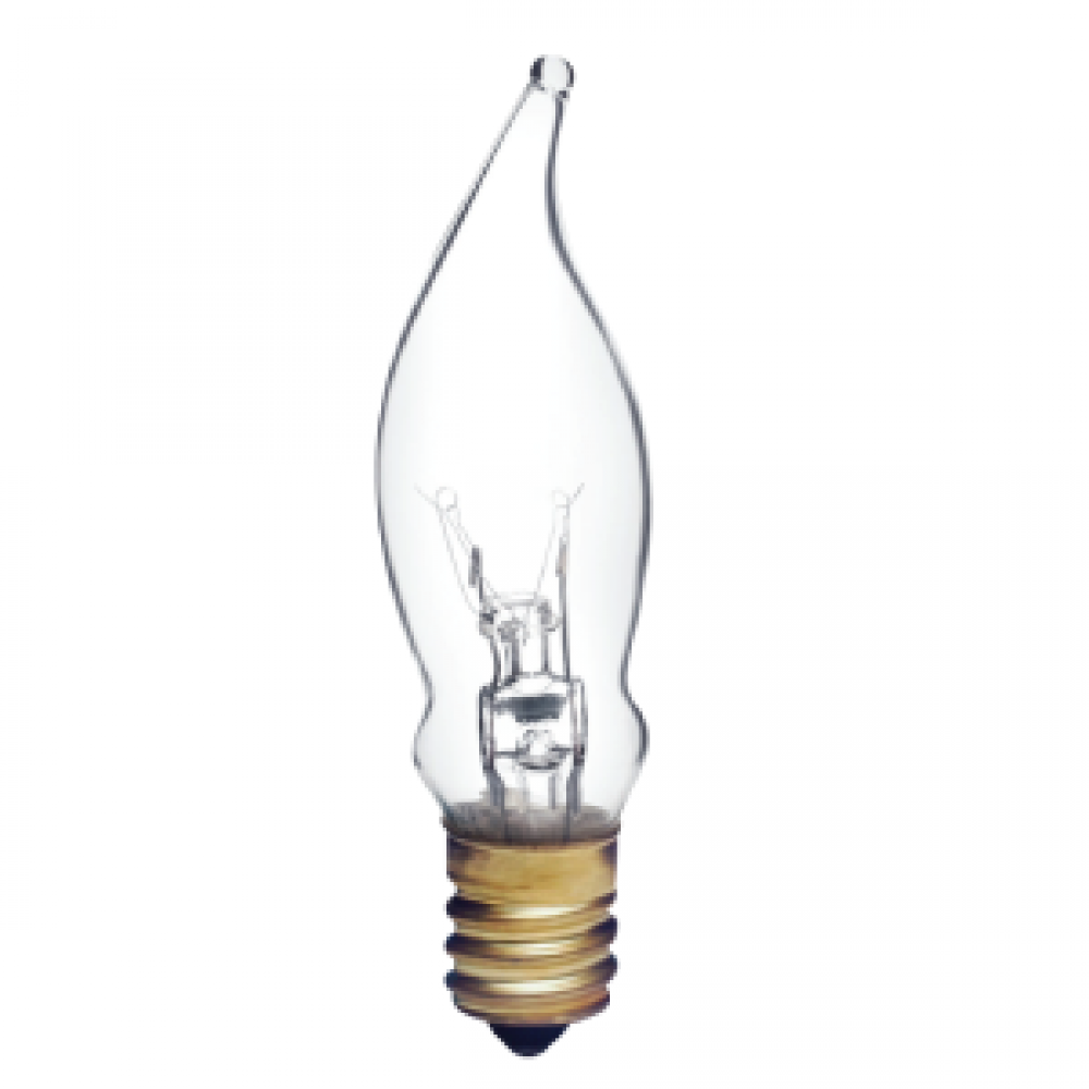 INCANDESCENT 10W CA4.5 E12 130V CLEAR STD