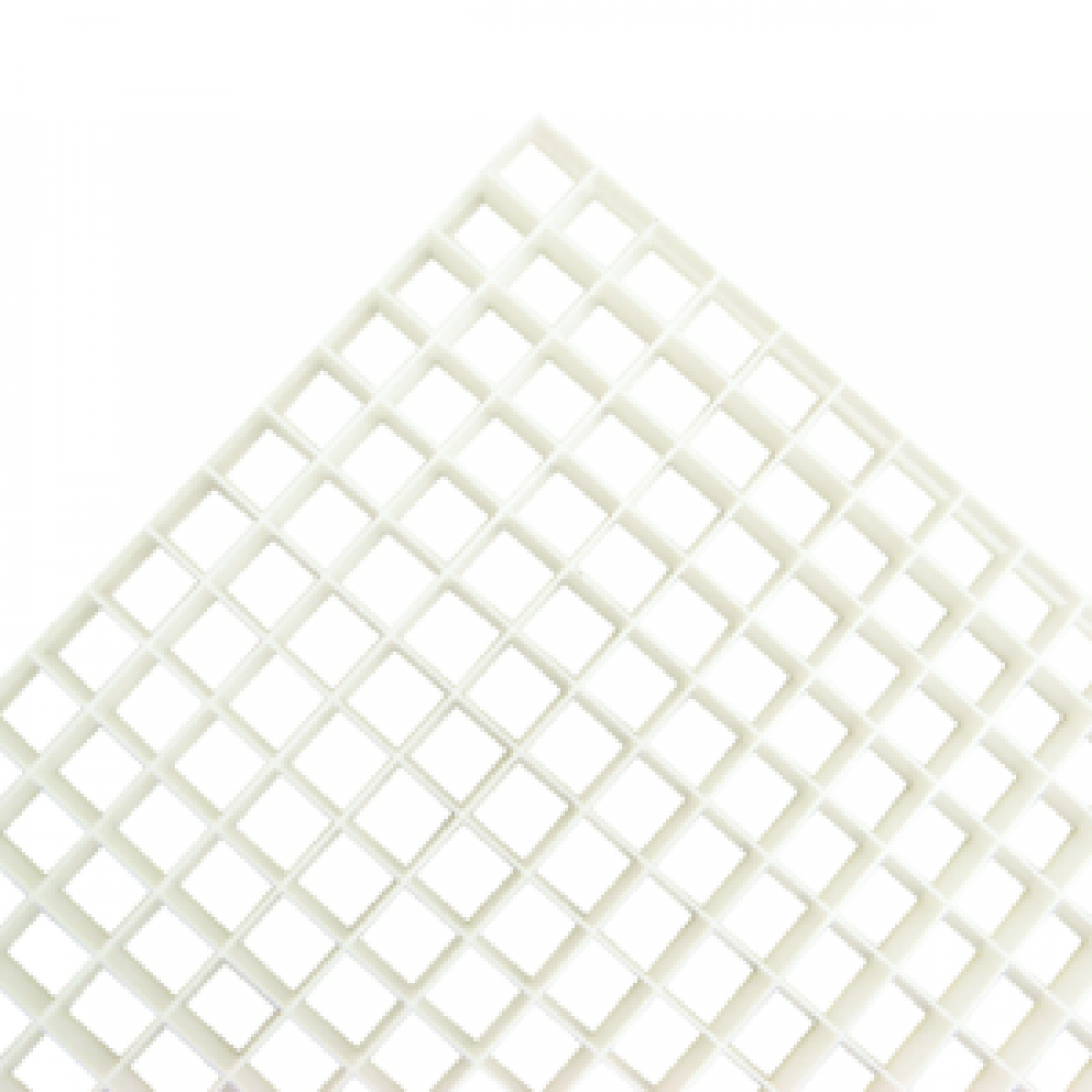 LOUVER EGGCRATE WHITE STYRENE 2x4FT 23-3/4 x 47-3/4in CUSTOM CUT STD