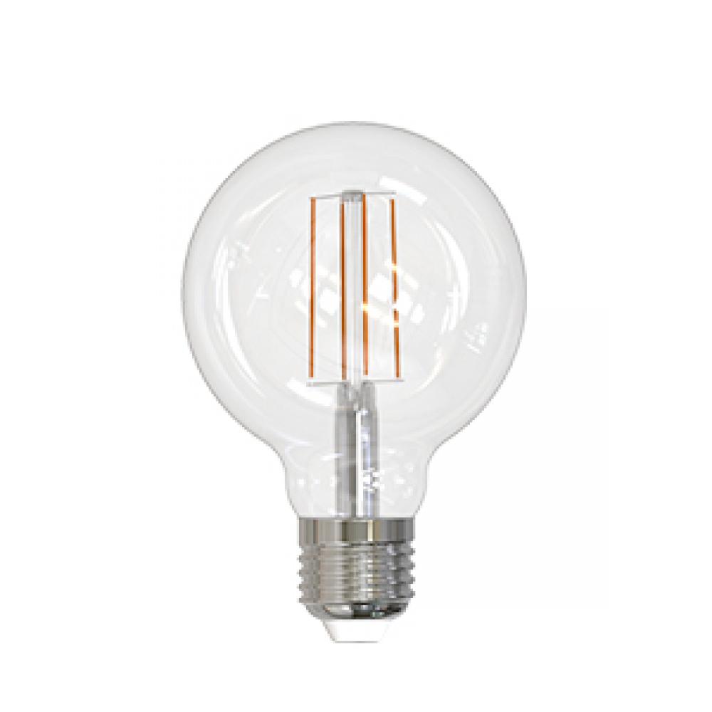 LED Filament Lamp G25 S3 E26 Base 7W 320° 120V 30K Clear Vertical Dim 800LM Standard