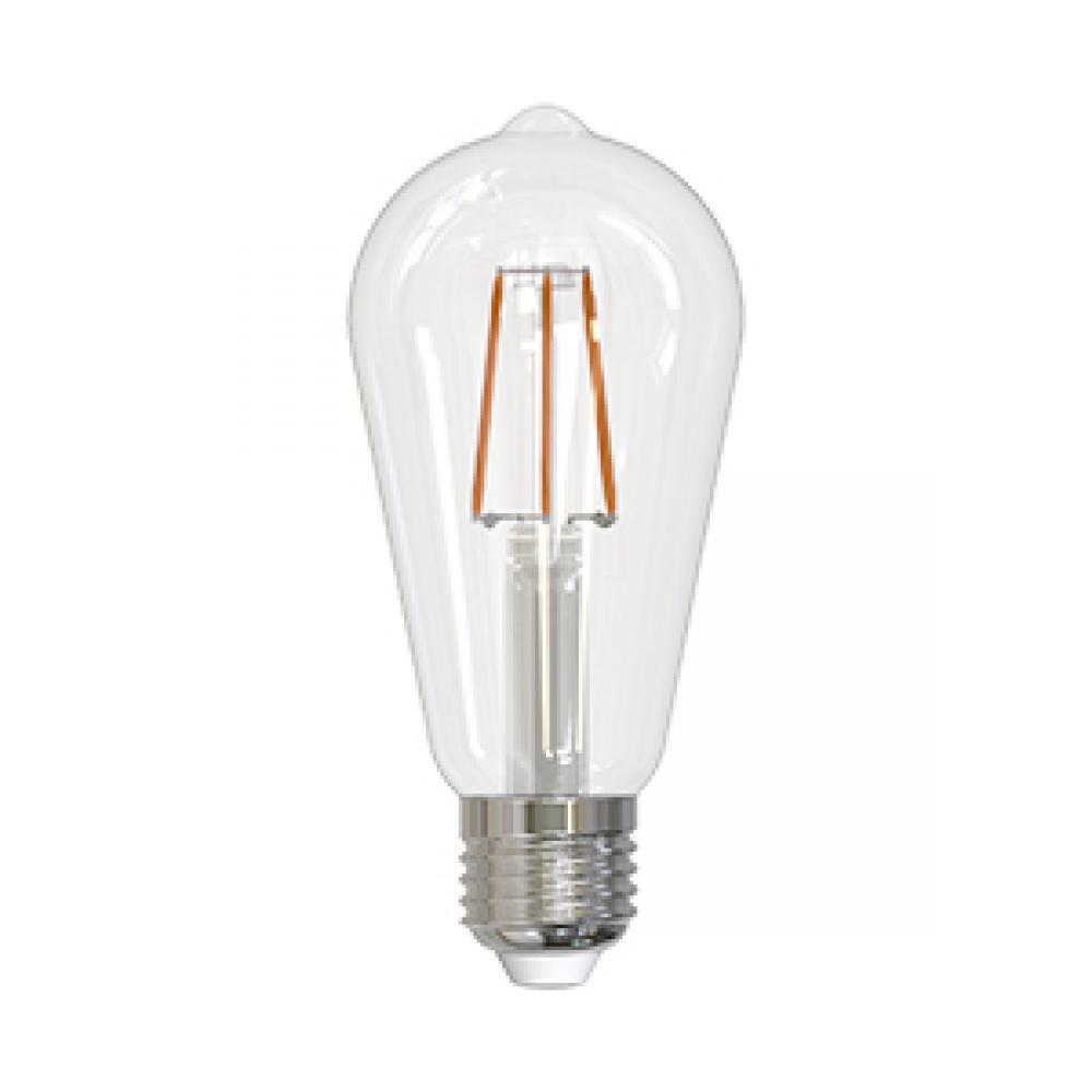 LED Filament Lamp ST19 S3 E26 Base 4.5W 320° 120V 40K Clear Oblique Dim 450LM Standard