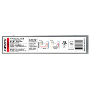 ELECTRONIC FLUORESCENT BALLAST 1-2 LAMPS T12 RAPID START (RS) 25-40W 120-277V NBF STD