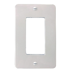 DRIVER AND DIMMER SWITCH TRIM PLATE GLOSSY WHITE