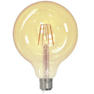 LED Filament Lamp G40 E26 Base 4.5W 120V 22K 380LM Amber Oblique Dimmable Standard