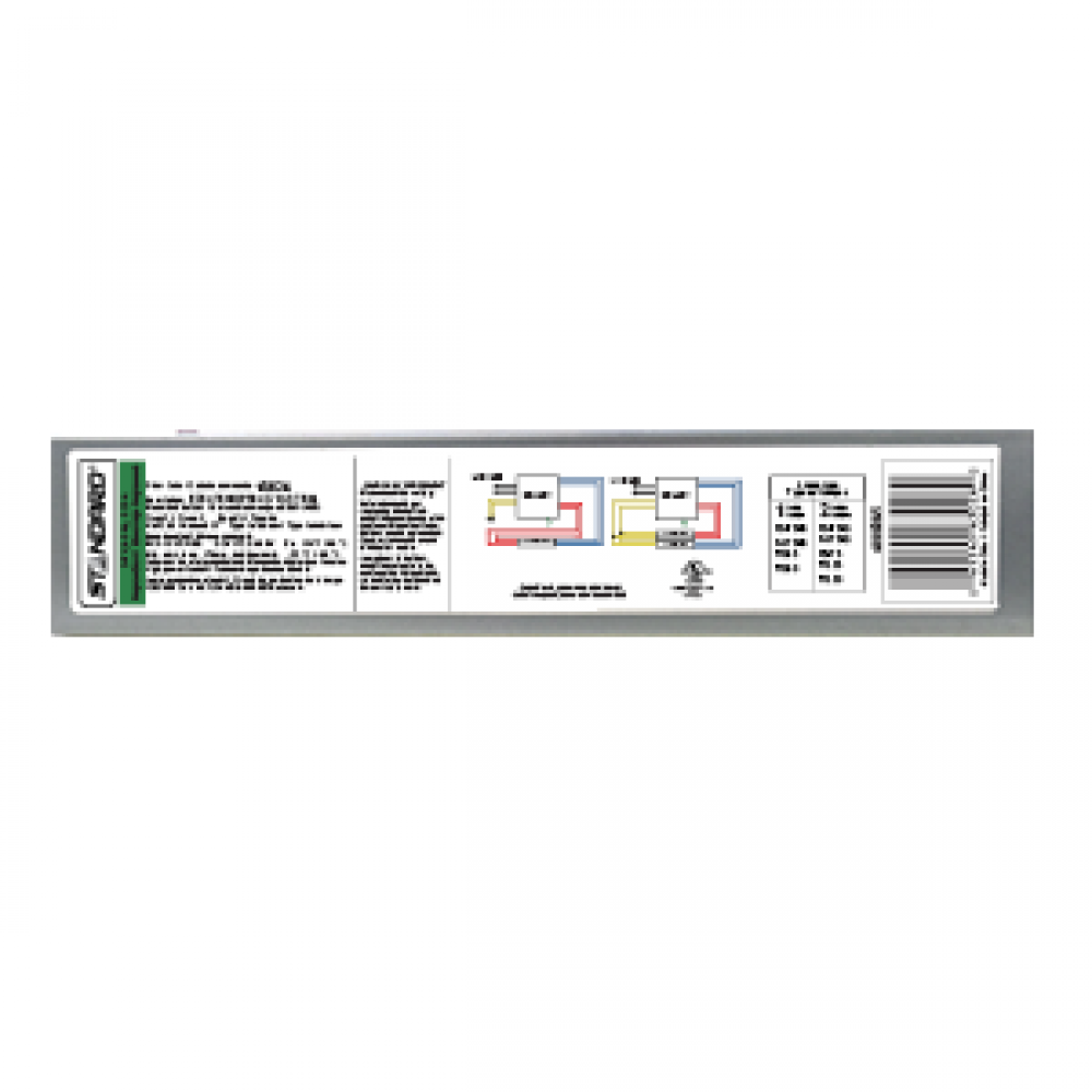 ELECTRONIC FLUORESCENT BALLAST 1-2 LAMPS TTL T5 PROGRAM START (PS) 39- 55W 347V -30C START TEMP NBF