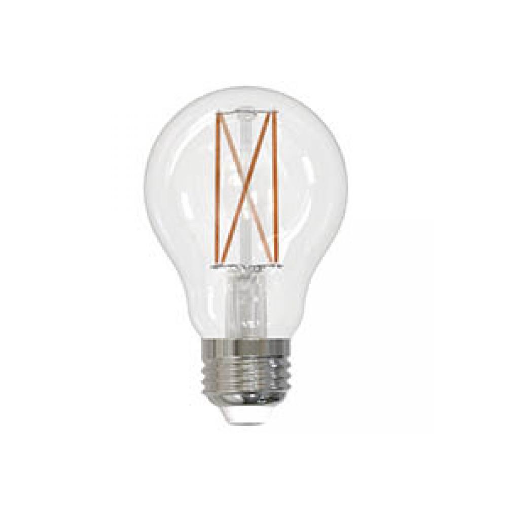 LED Filament Lamp A19 E26 Base 7W 120V 27K 800LM Clear Spiral Dim Standa rd DESIGN