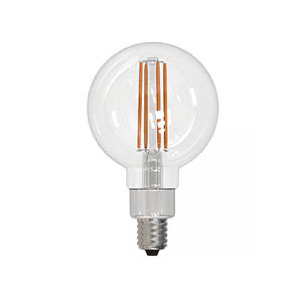 LED Filament Lamp G16.5 E12 Base 5W 120V 27K 500LM Clear Vertical Dim St andard DESIGN