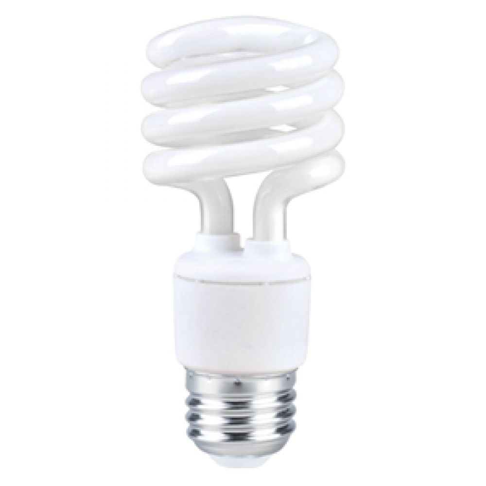 CFL T2 SPIRAL 13W 120V 3000K 900LM 120V E26 E-LUME