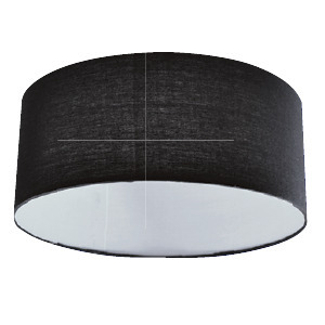 14 IN LED CEILING SHADE FOR TRADITIONAL BLACK ROUND DRUM