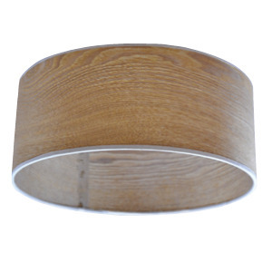 14 IN LED CEILING SHADE FOR TRADITIONAL WOOD ROUND DRUM