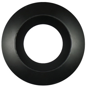 PRESTO TRIM 6IN BLACK SMOOTH ROUND