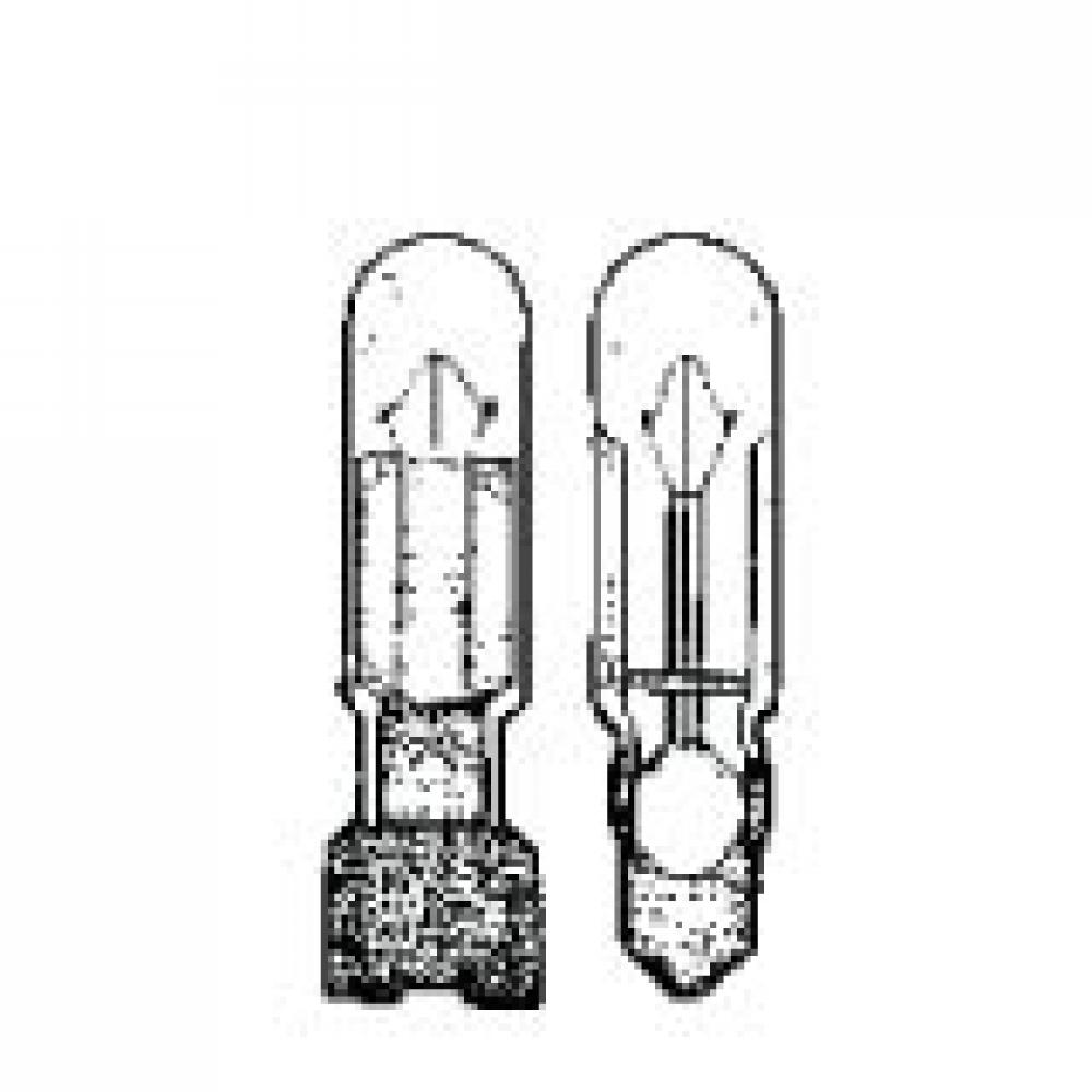 MINIATURE LAMP ANSI:ATS5125 T-5.5 12V 0.05A SLIDE BASE 5.4x4.8 mm CLEAR 10 PACK STD