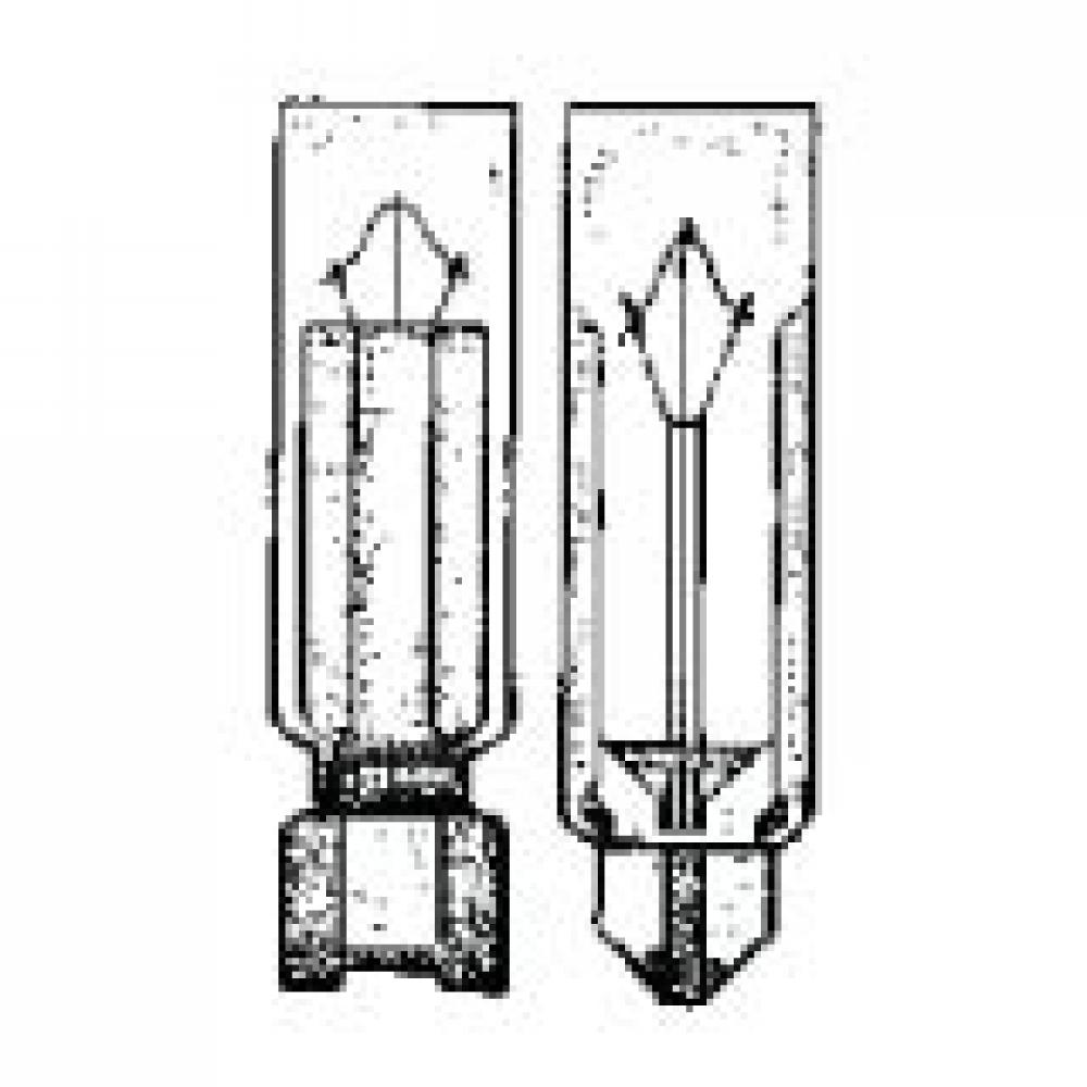 MINIATURE LAMP ANSI:2182 T-2 24V 0.017A TEL. SLIDE. NO. 5 CLEAR 10 PACK STD