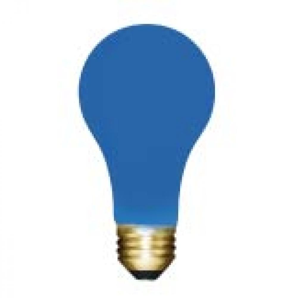 INCANDESCENT COLORED 25W A19 E26 130V CERAMIC BLUE STD