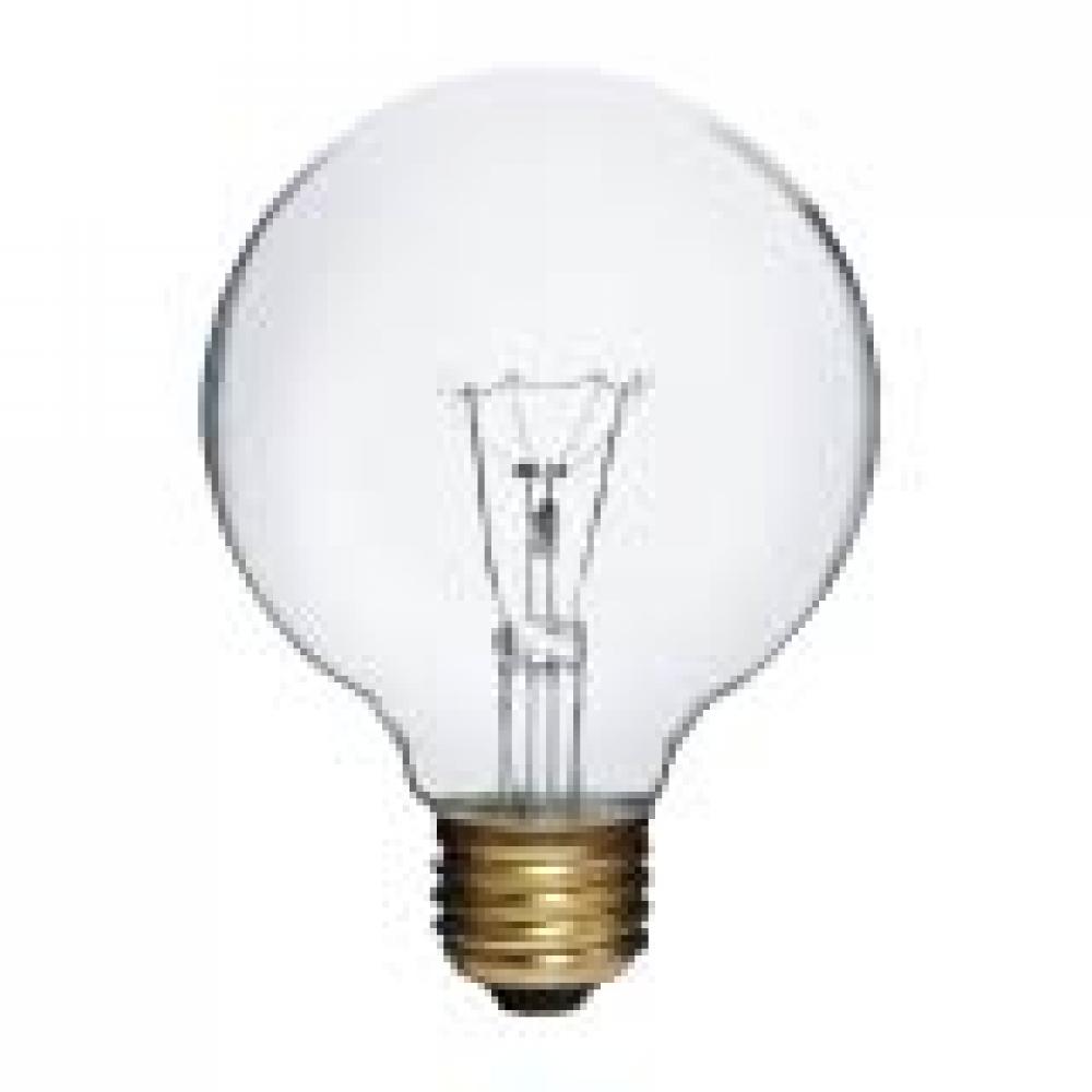 INCANDESCENT 25W G25 E26 130V CLEAR STD