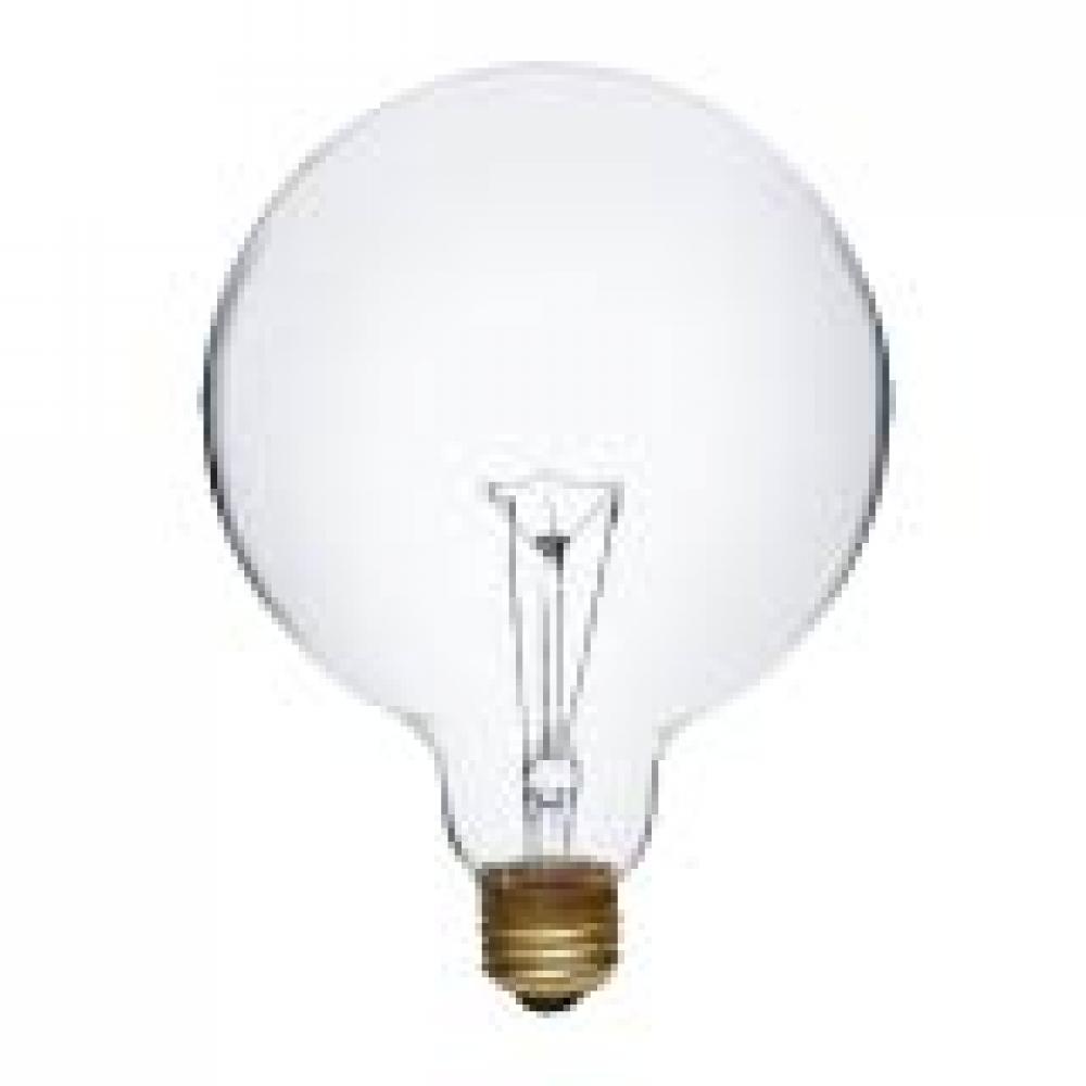 INCANDESCENT 60W G40 E26 130V CLEAR STD