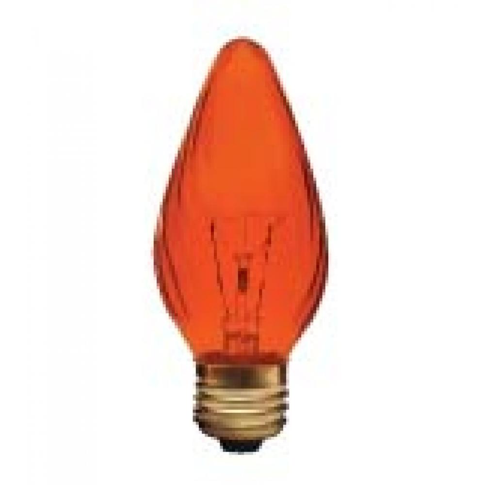 INCANDESCENT COLORED 40W F15 E26 130V AMBER STD