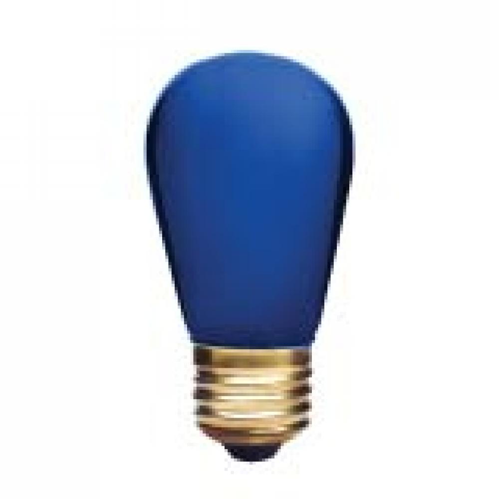 INCANDESCENT COLORED 11W S14 E26 130V CERAMIC BLUE STD