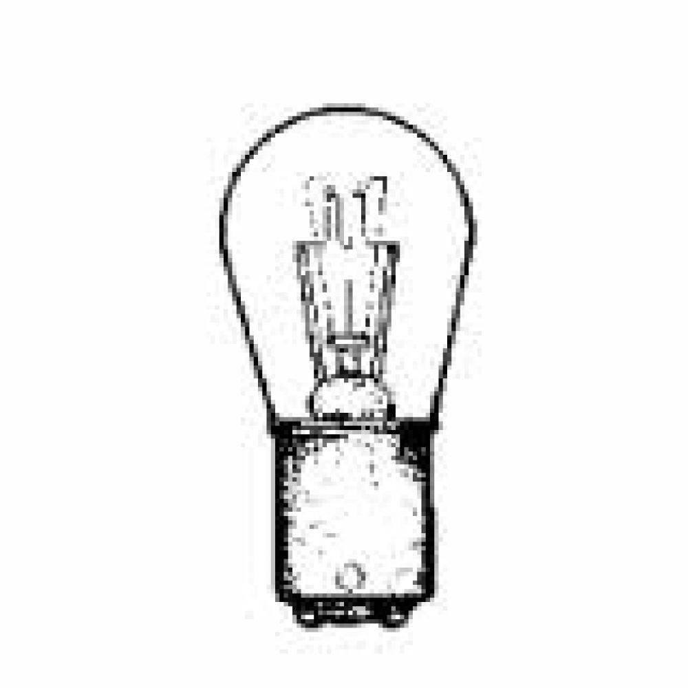 MINIATURE LAMP S-6 125V 0.024A 3W BA15d CLEAR STD