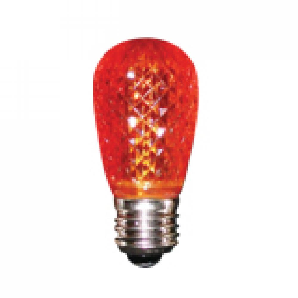 LED Decorative Lamp S14 E26 Base 0.96W 100-130V Orange STANDARD