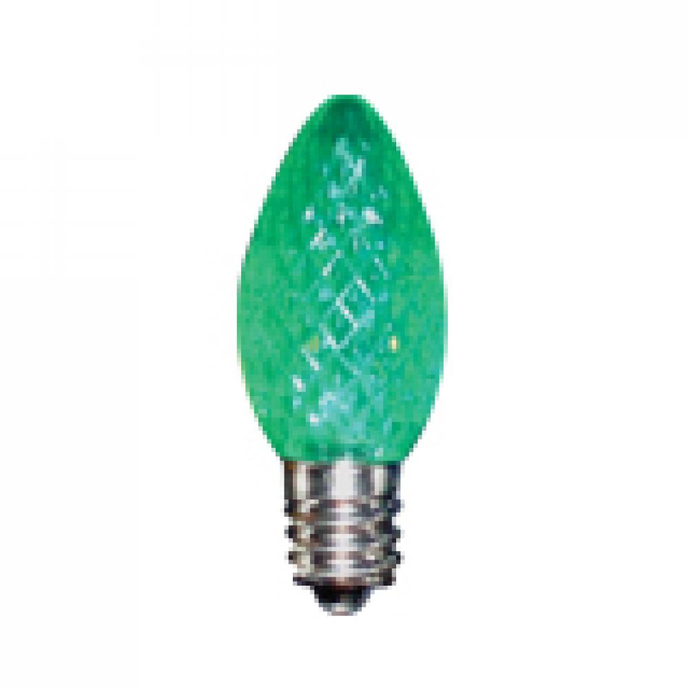 LED Decorative Lamp C7 E12 Base 0.37W 100-130V Green STANDARD