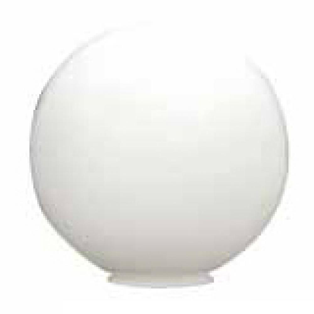 GLOBE 10in WITH NECK 4.00in ACRYLIC WHITE STD