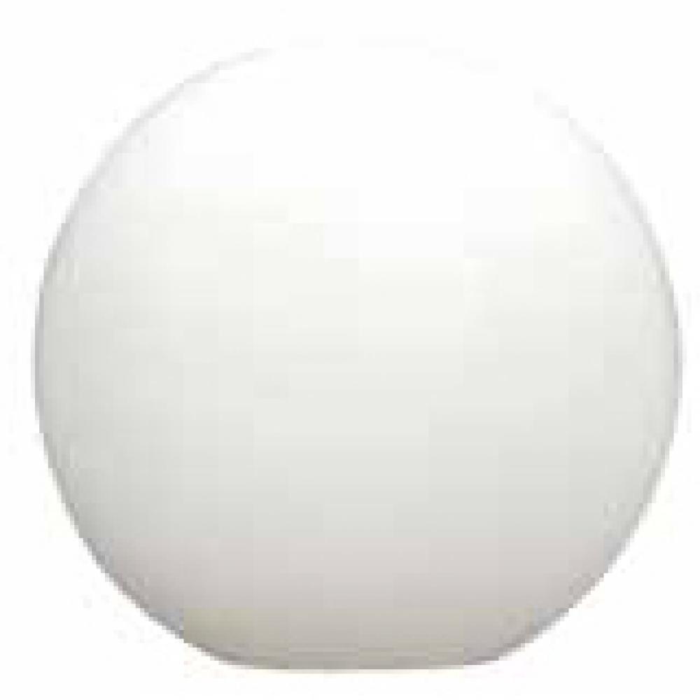 GLOBE 18in WITHOUT NECK 5.25in HOLE ACRYLIC WHITE STD