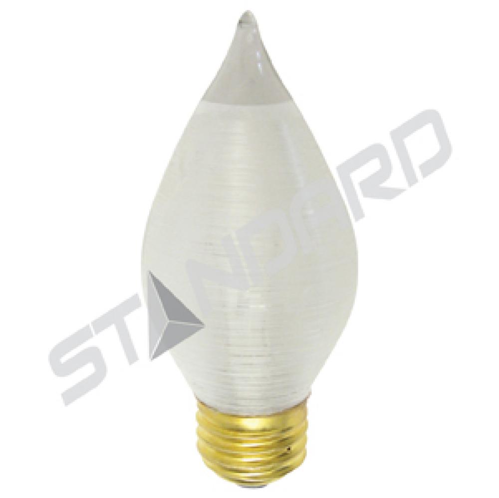 INCANDESCENT SILK 40W C15 E26 130V SATIN WHITE STD