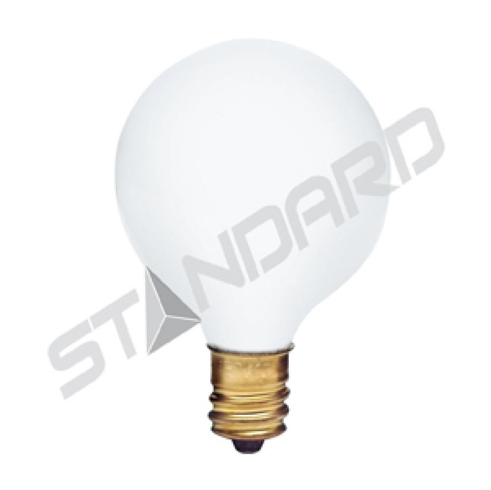 INCANDESCENT 60W G16.5 E14 130V WHITE STD