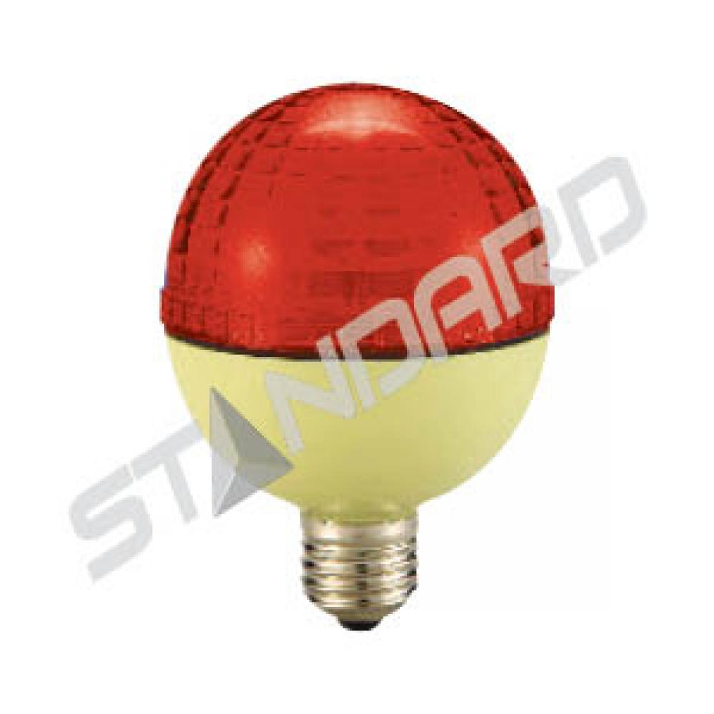 INCANDESCENT FLASHING LAMP 1W G25 E26 120V RED