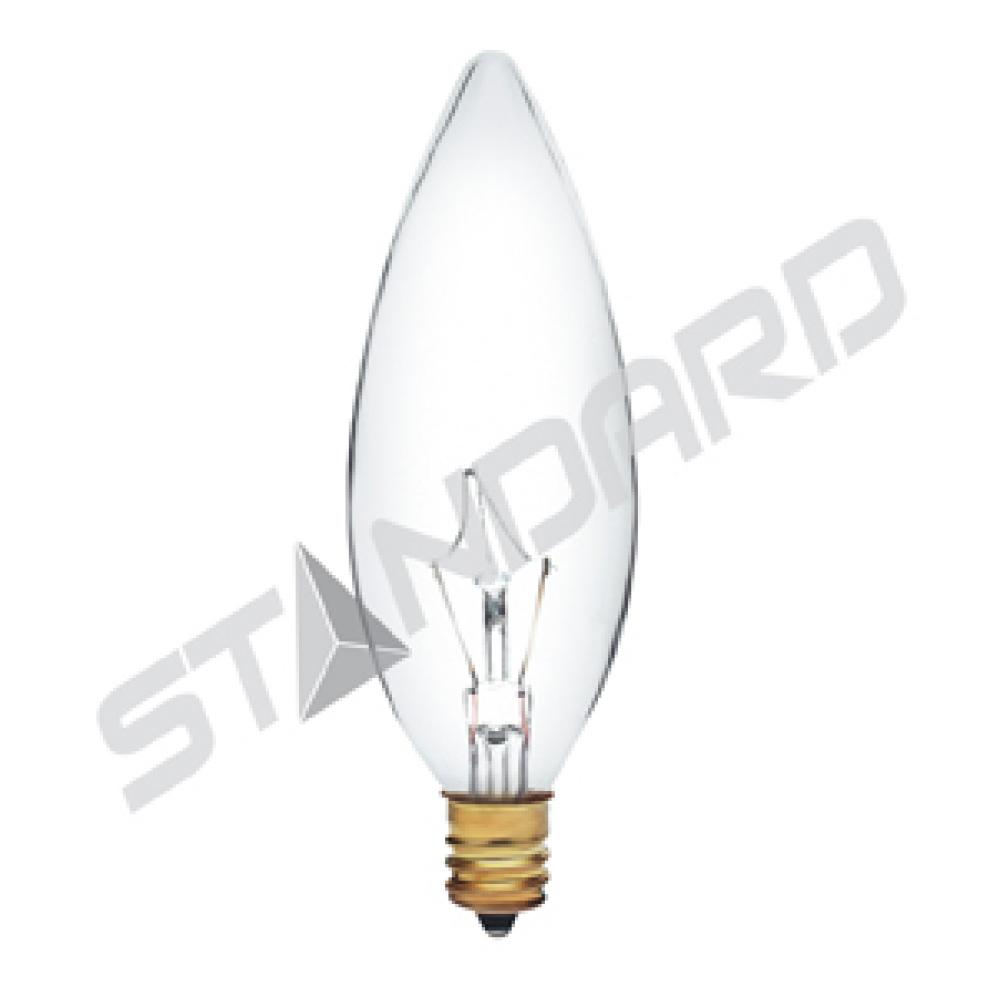 INCANDESCENT HIGH VOLTAGE 25W B10 E12 220V CLEAR STD