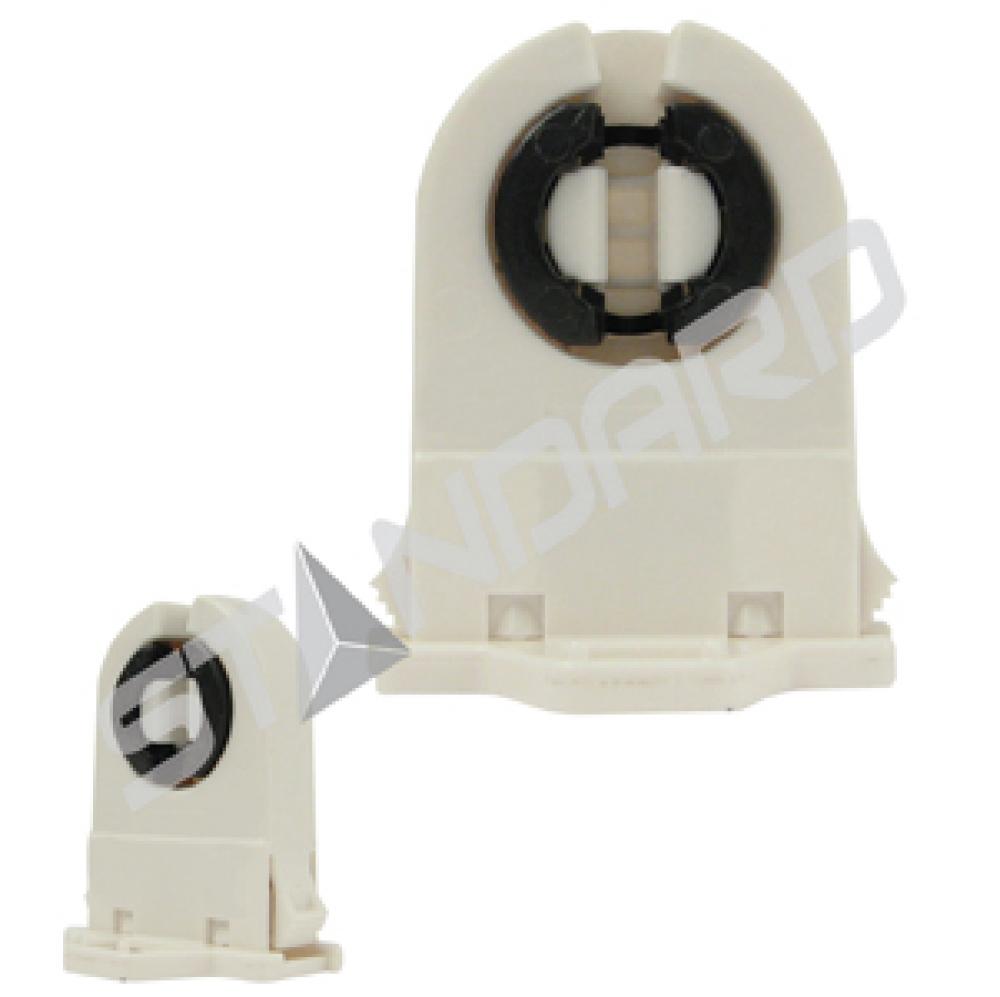 FLUORESCENT SOCKET MED BIPIN G13 BASE T8/T12 23mm PUSH-IN CENTER ROTARY LOCK SHUNTED 660W 600V STD