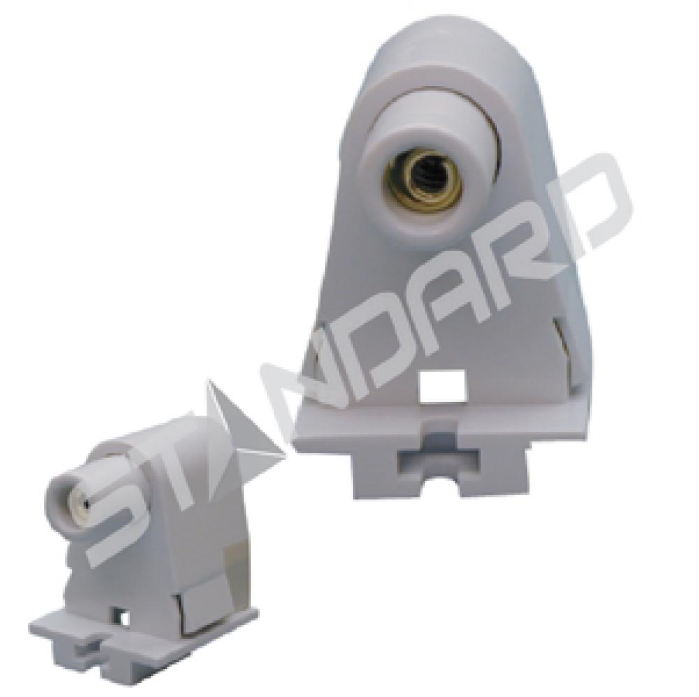 FLUORESCENT SOCKET SINGLE PIN Fa8 BASE T8/T12 SLIMLINE PLUNGER END SLIDE MOUNT 1000W 600V STD