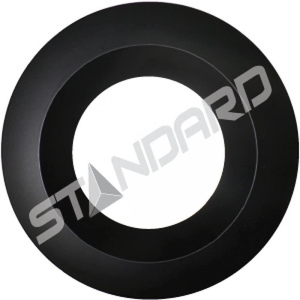 FLEXLED TRIM 4IN BLACK RECESSED SMOOTH ROUND