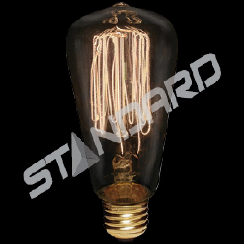 INCANDESCENT VICTORIAN STYLE SQUIRREL CAGE 60W S60 E26 120V CLEAR STD