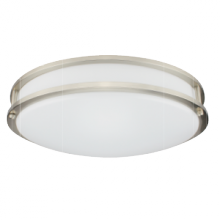 Stanpro (Standard Products Inc.) 68065 - 16 IN LED CEILING LUMINAIRE DOUBLE RING 26 W 120 V 3000K BRUSHED NICKE L 1 820 LM ROUND