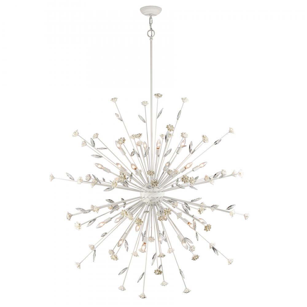 Adelaide 59.5'' Wide 20-Light Chandelier - Textured White