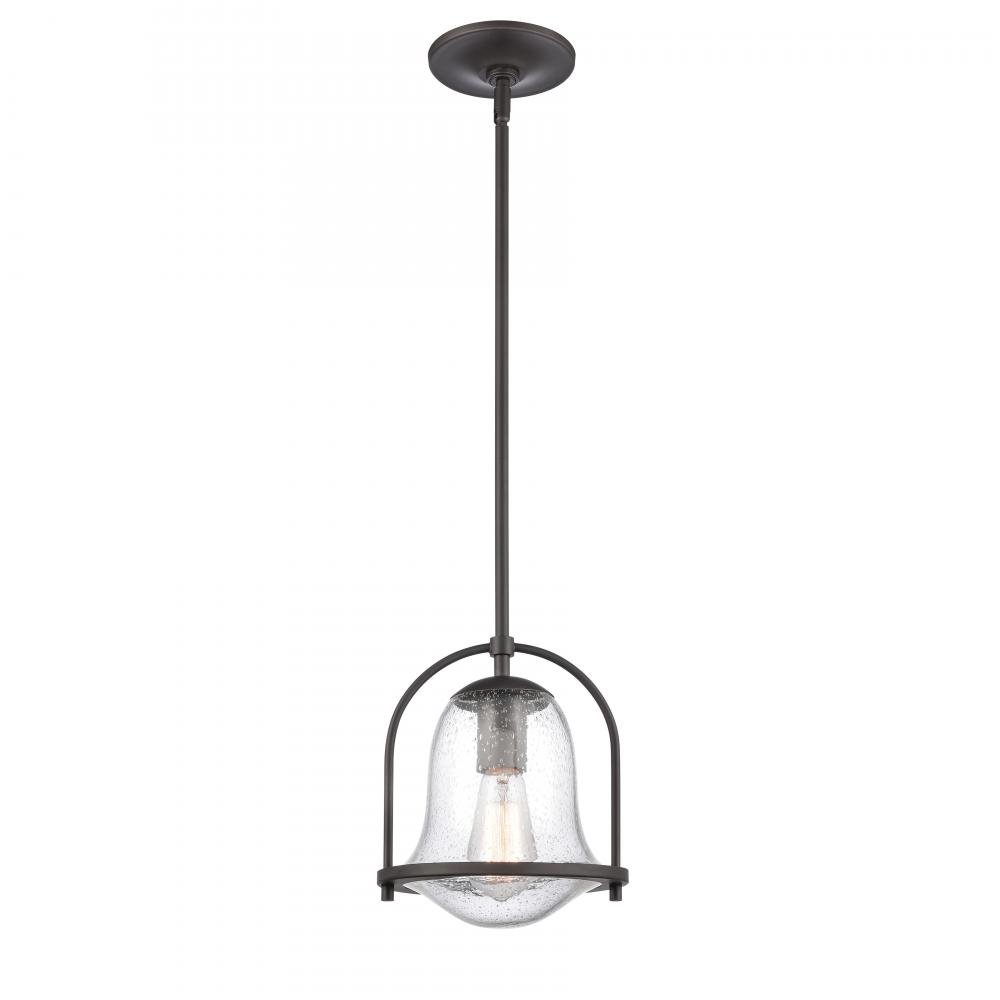 Connection 8'' Wide 1-Light Mini Pendant - Oil Rubbed Bronze