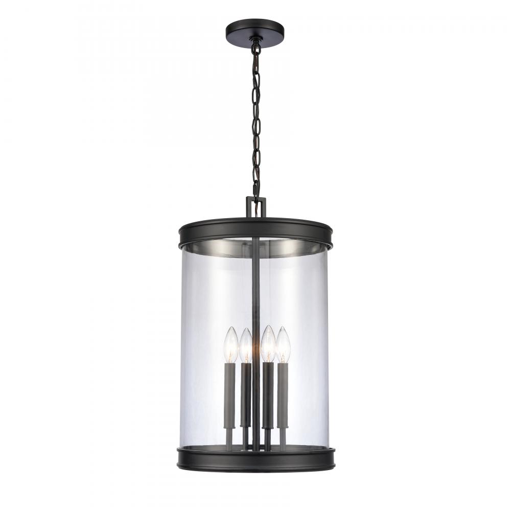 Mendoza 12.75'' Wide 4-Light Pendant - Matte Black