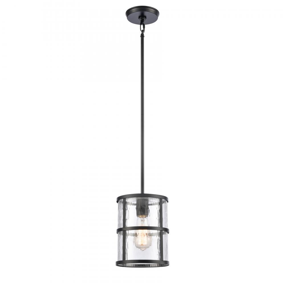 Solace 7'' Wide 1-Light Mini Pendant - Matte Black