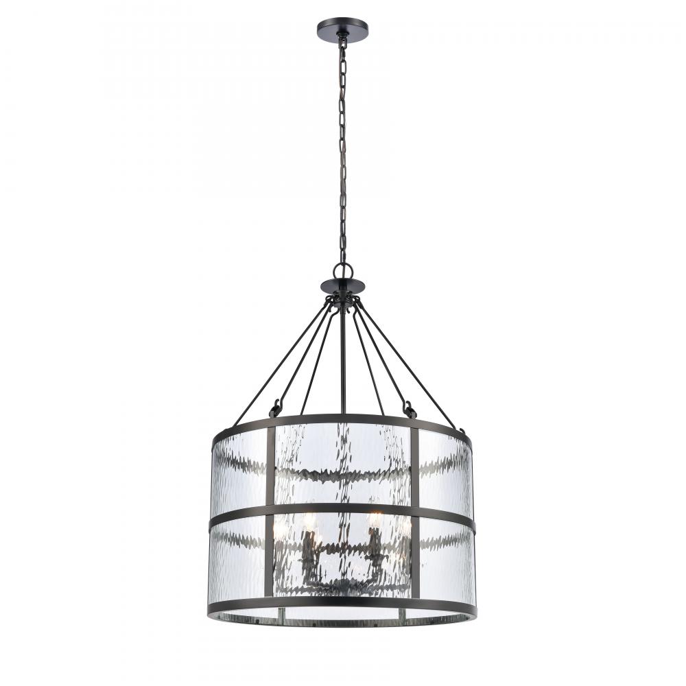 Solace 24'' Wide 6-Light Pendant - Matte Black