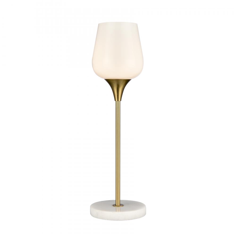 Finch Lane 20'' High 1-Light Table Lamp - Satin Gold