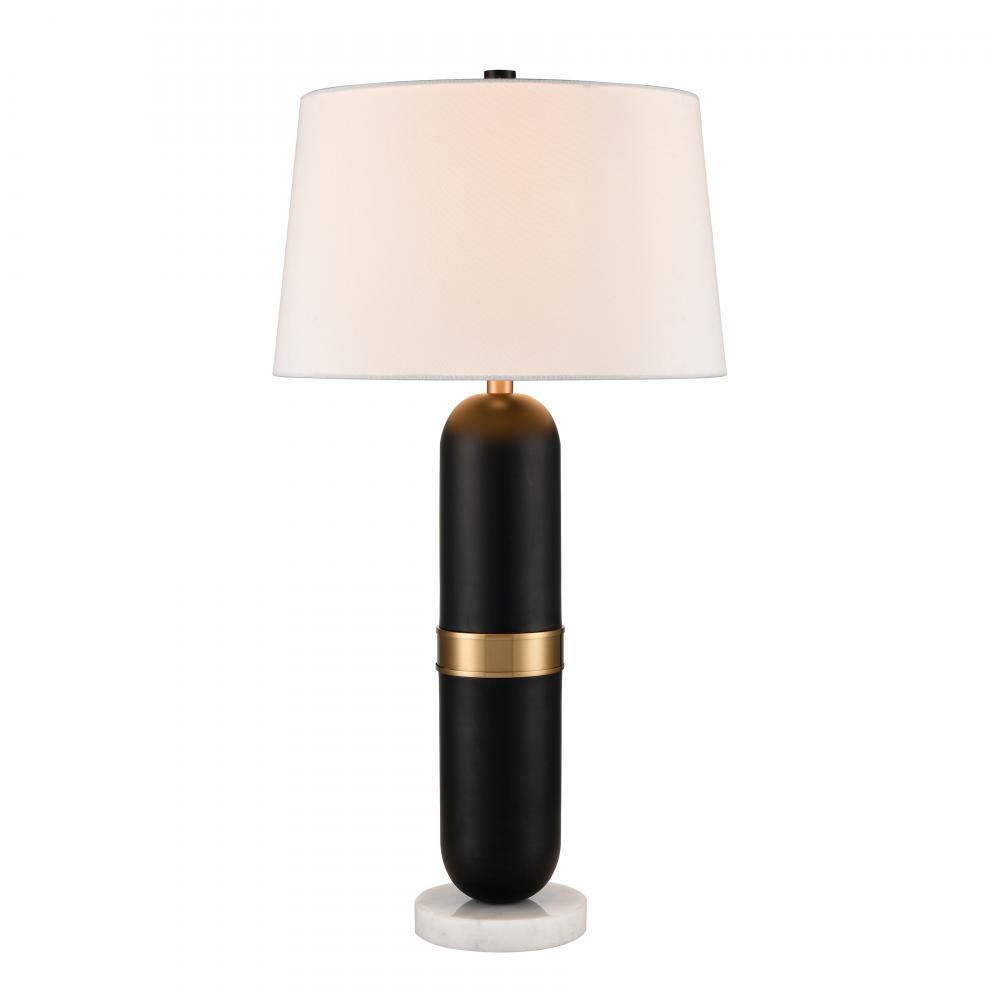 Pill 34'' High 1-Light Table Lamp - Matte Black