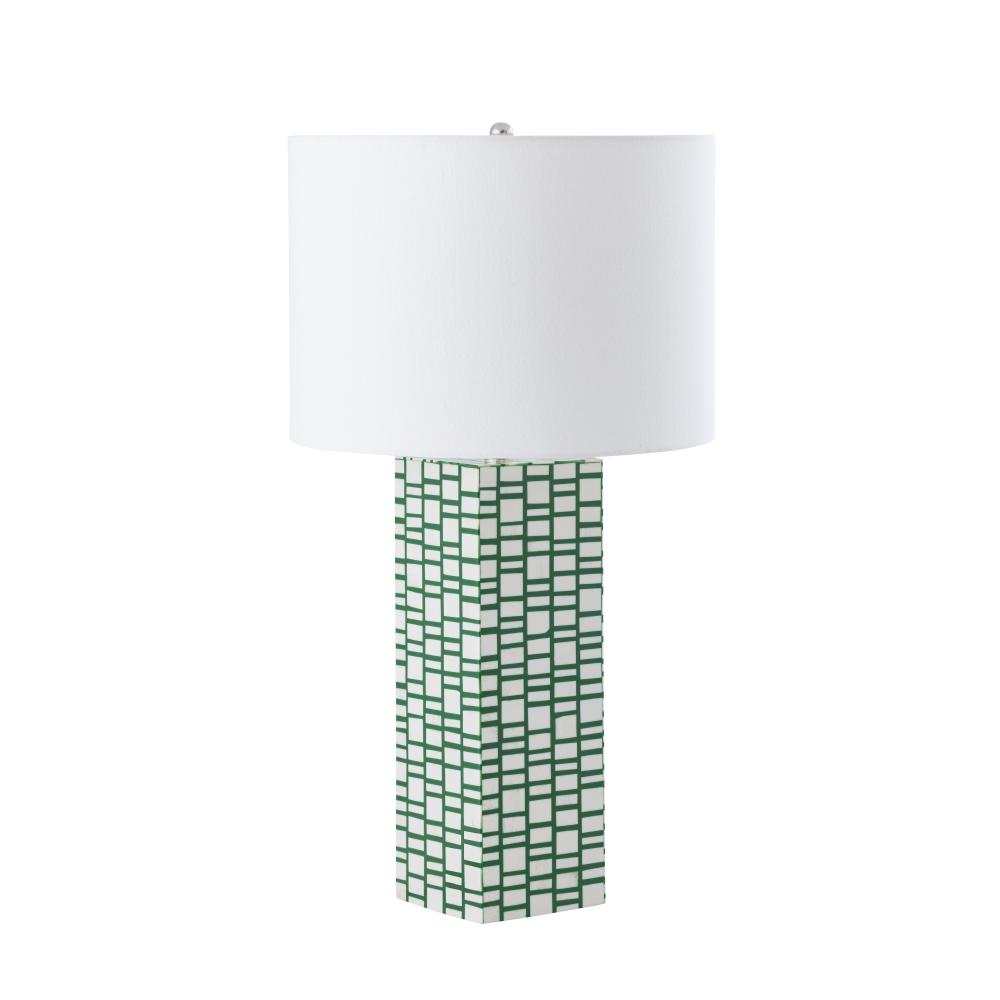 Etten 27'' High 1-Light Table Lamp - Green